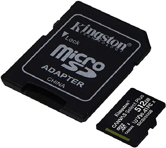 TRANS FLASH 512 GB CANVAS SELECT PLUS (SDCS2/512GB) CLASS 10