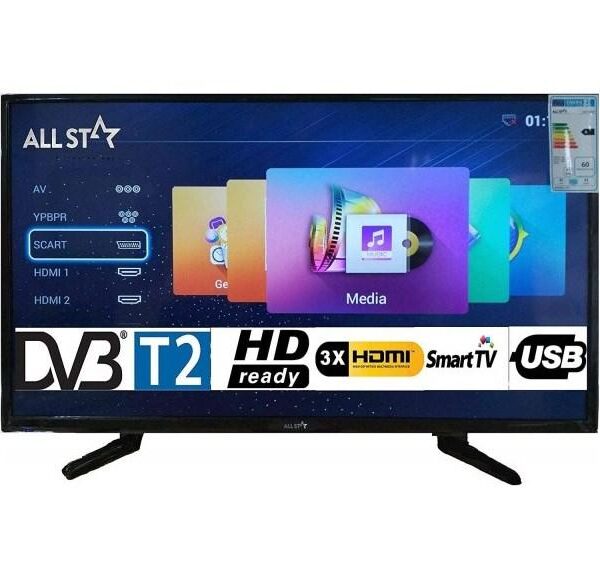 TV LED 55" ASSTV554KUHDS ULTRA HD 4K SMART TV WIFI DVB-T2 ANDROID